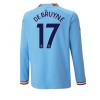 Herren Fußballbekleidung Manchester City Kevin De Bruyne #17 Heimtrikot 2022-23 Langarm